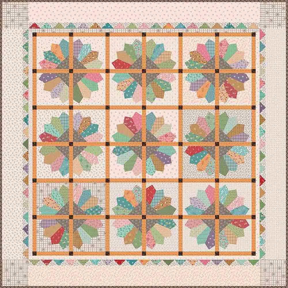 Image of Delightful - Gentler Times by Lori Holt - Riley Blake Designs - Box Quilt Kit