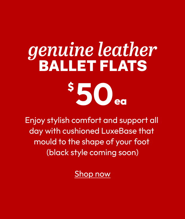 genuine leather BALLET FLATS