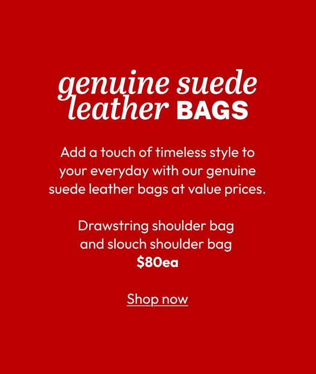 genuine suede leather BAGS