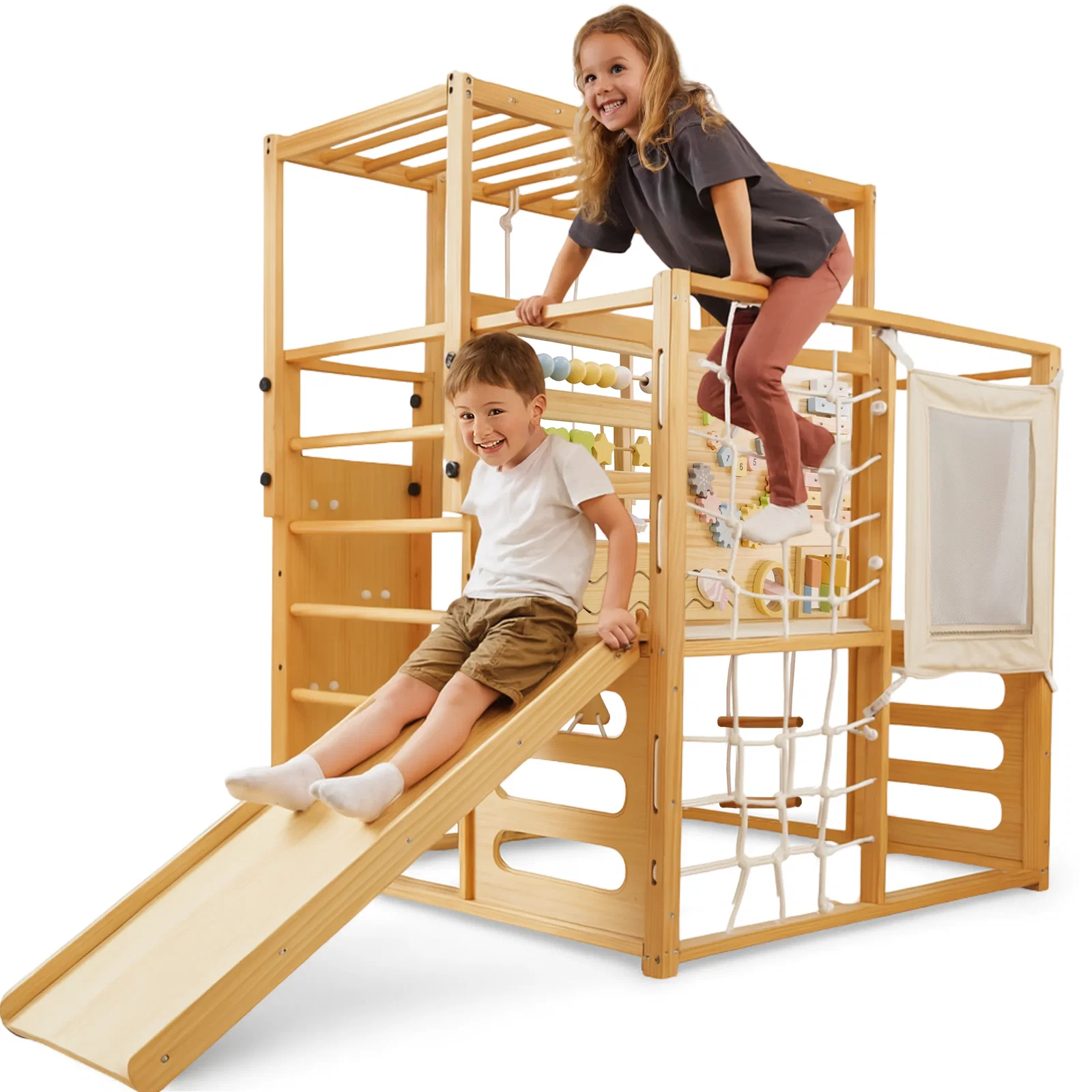 Image of Alpine Adventure Indoor Play Gym – Climber, Slide & Kids Activity Set