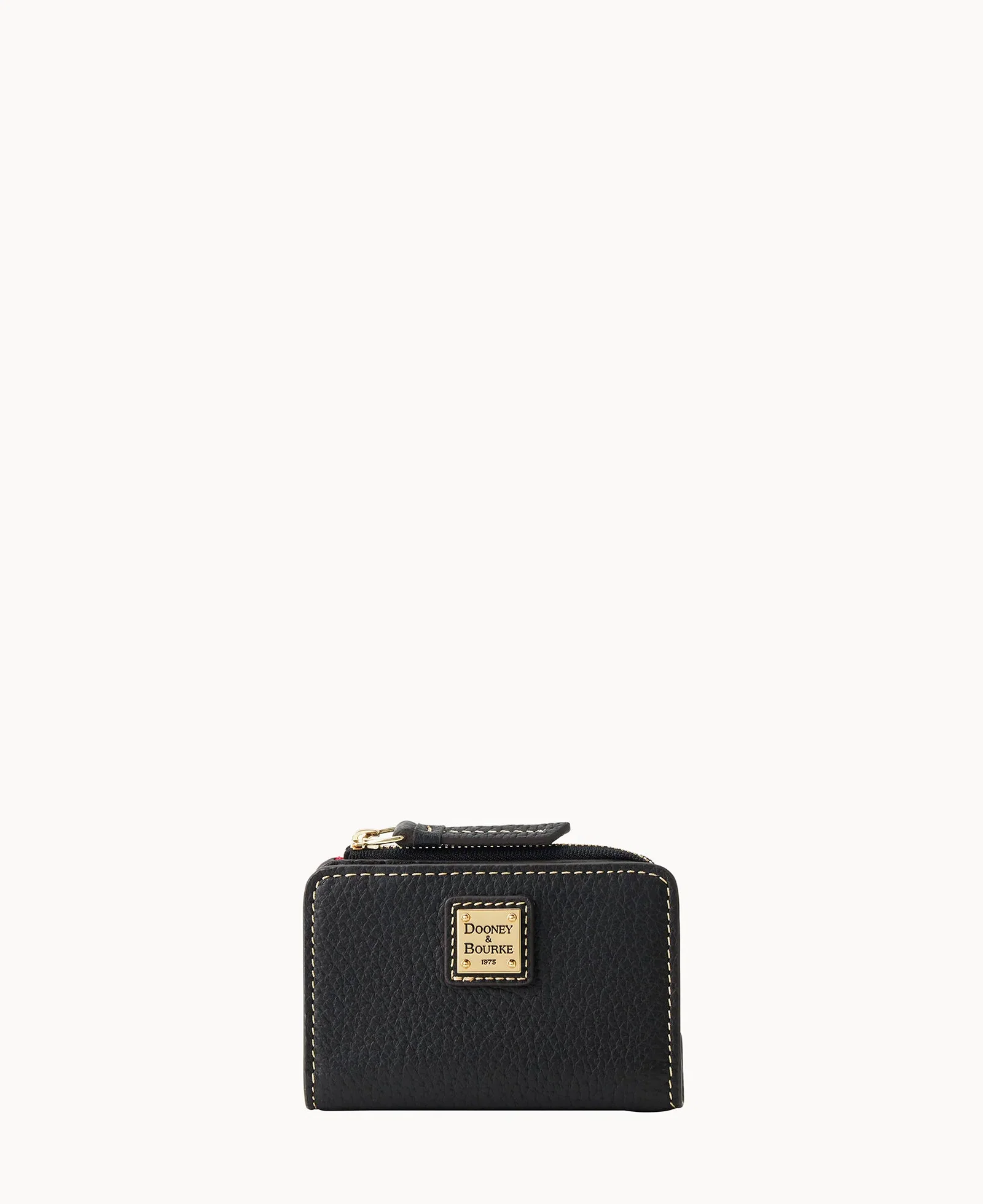 Image of Pebble Grain Zip Credit Card Wallet 12