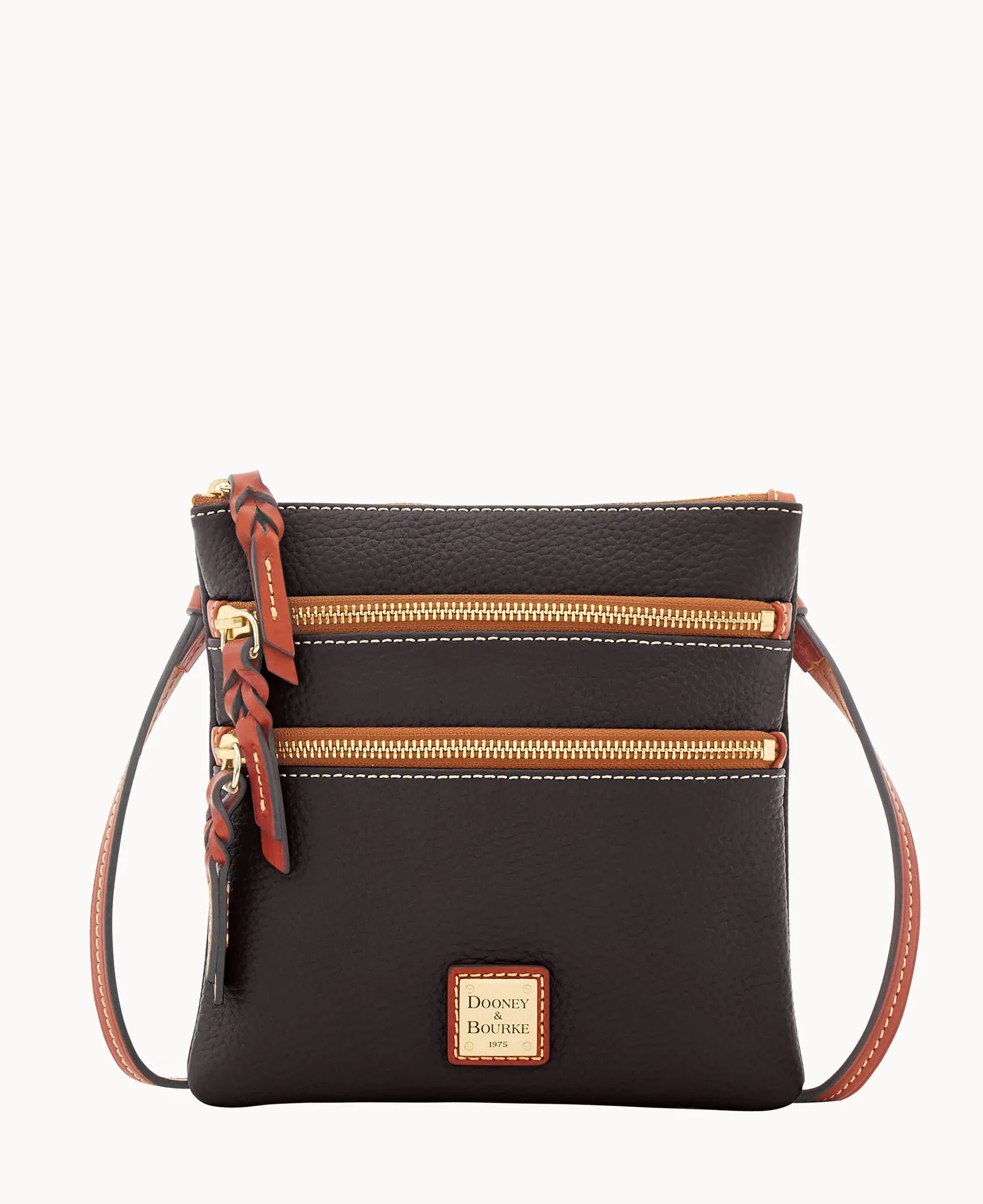 Image of Pebble Grain North South Triple Zip