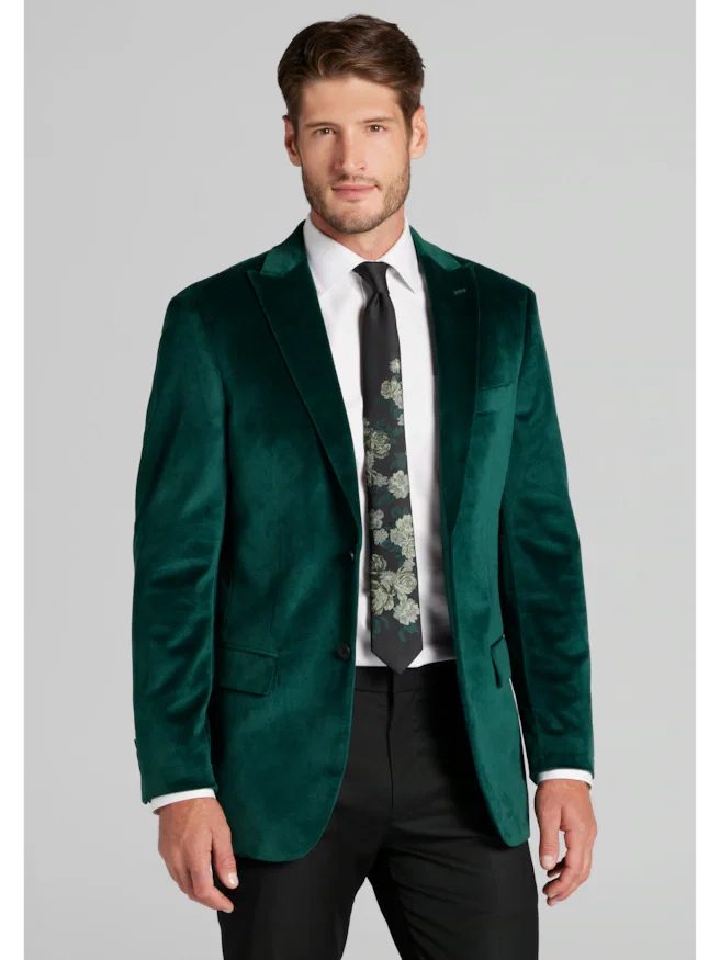 Jos. A. Bank Tailored Fit Comfort Stretch Velvet Dinner Jacket