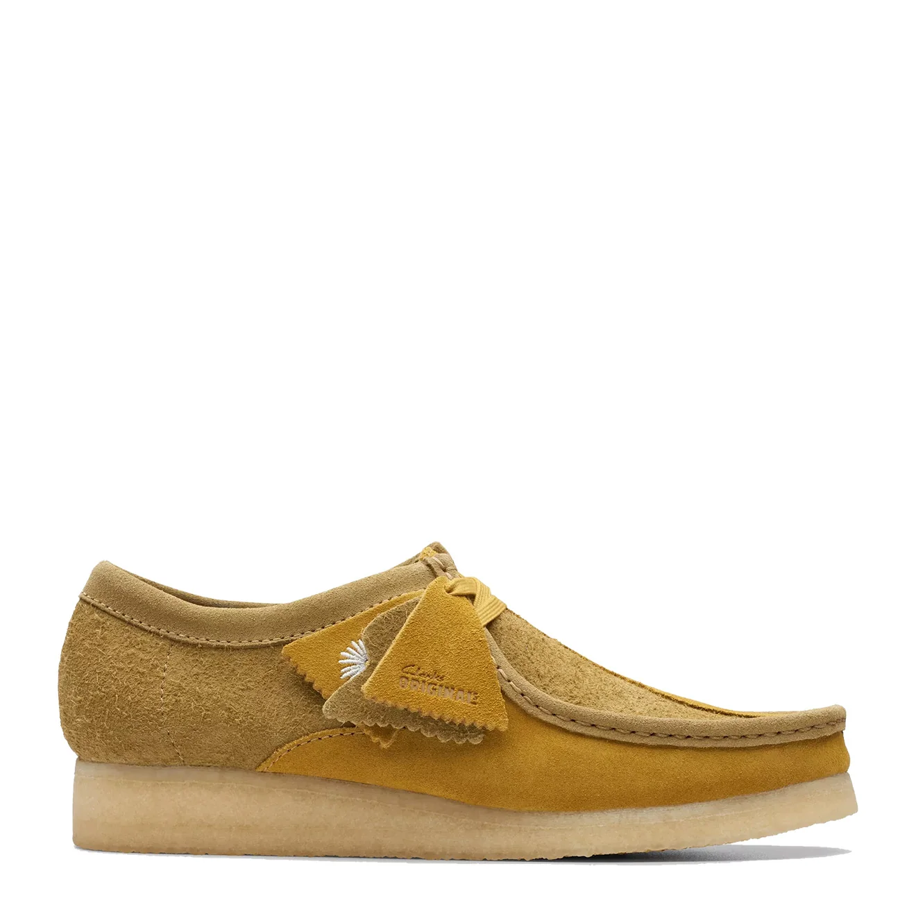 Image of Clarks Originals Wallabee Shoe Olive Combination