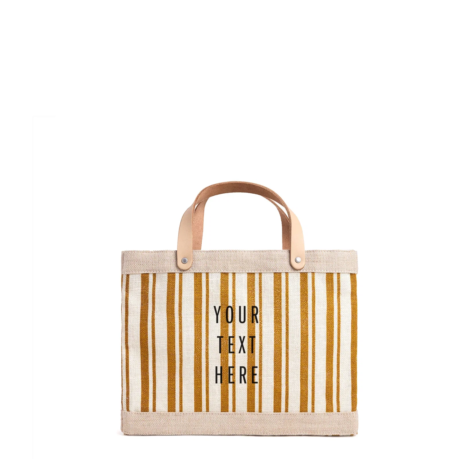 Image of Petite Market Bag in Gold Stripe