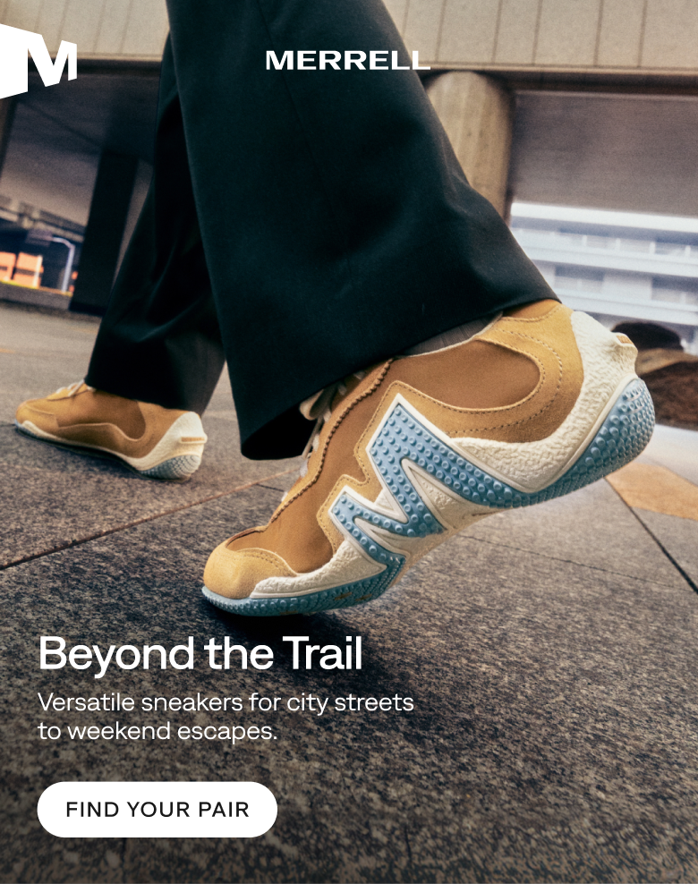 MERRELL. Beyond the Trail. Versatile sneakers for city streets to weekend escapes. Find Your Pair