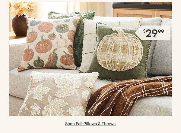 Shop Fall Pillows & Throws >