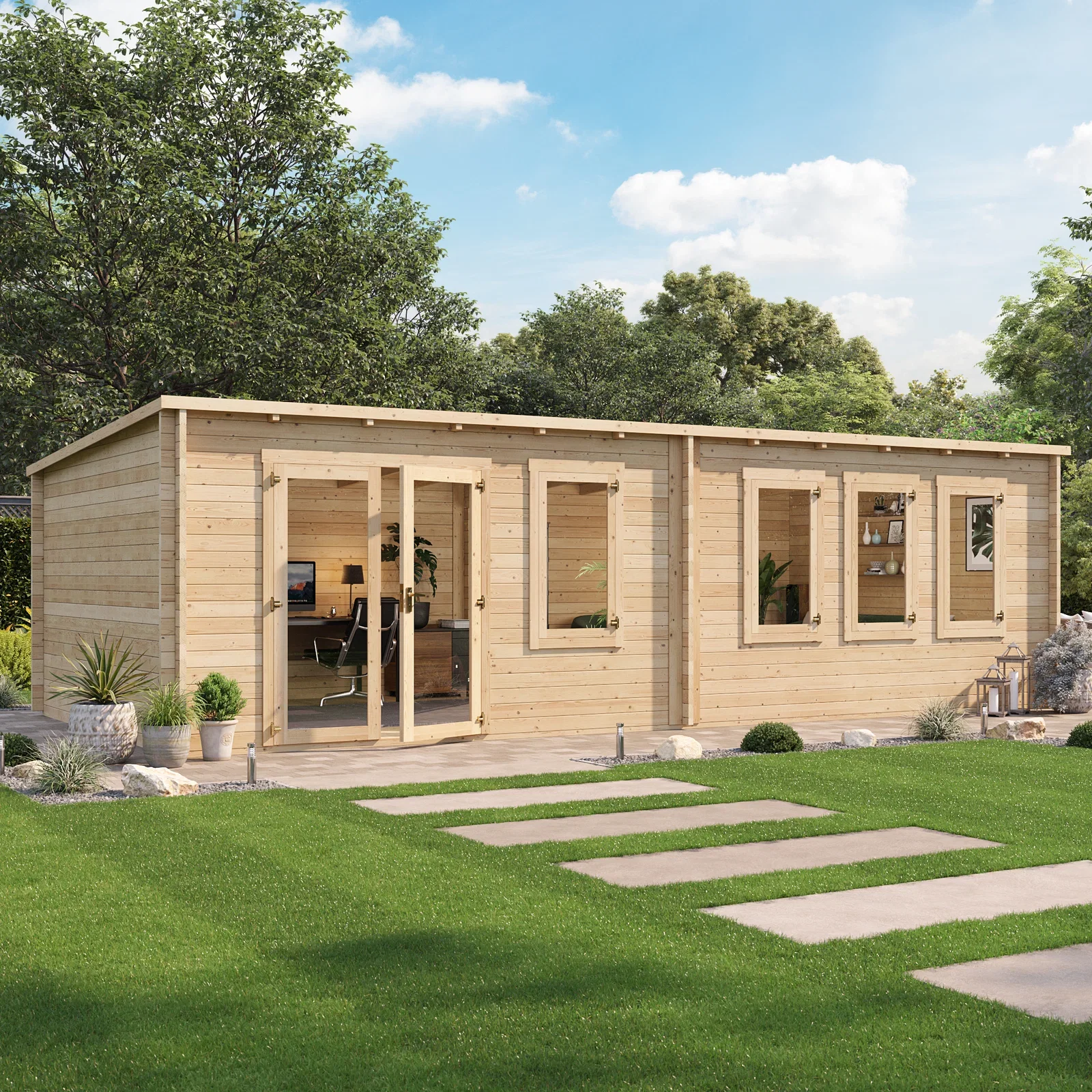 Image of BillyOh Fraya Max Pent Log Cabin