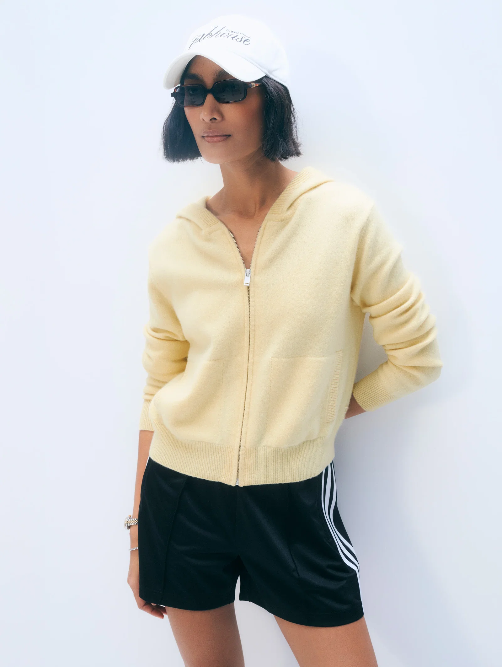 Image of Cashmere Varsity Hoodie | Lemonade