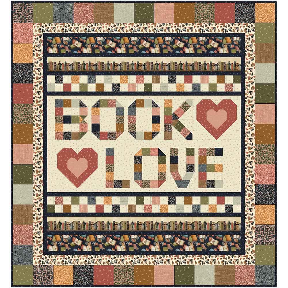 Image of Book Lover's - Lisa Swenson Ruble - Novella by Sally Barlow - P&B Textiles - Quilt Kit