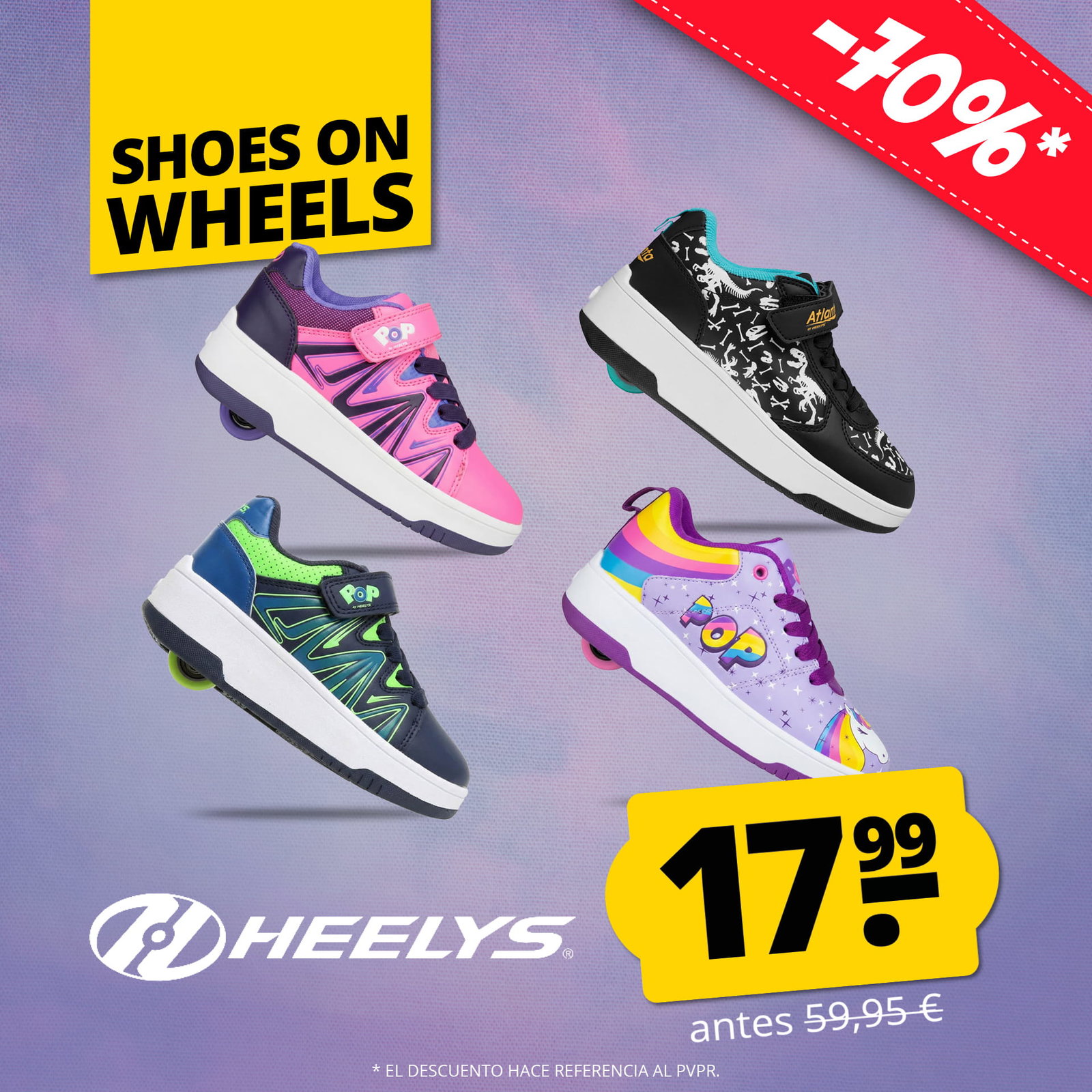 heelys pop nizo zapatillos con ruedas