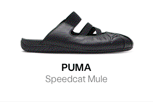 PUMA Women's Speedcat Mules in Black