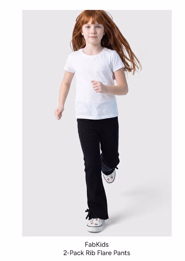 2-Pack Rib Flare Pants