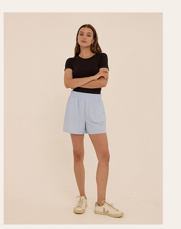 Phaedra Stretch Seersucker Short