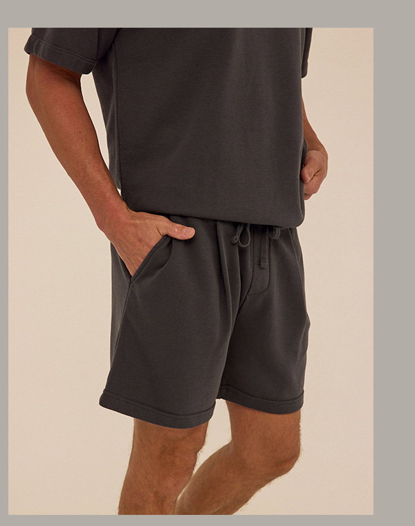 Easton Cotton Blend Terry Pleated Short