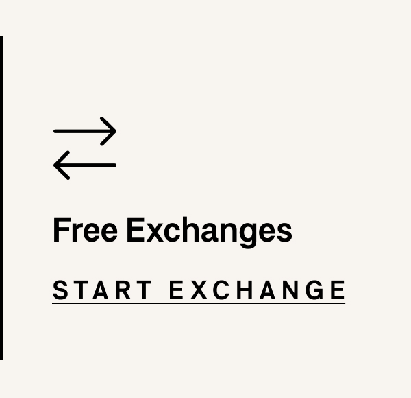 Free exchanges on unworn items within 30 days