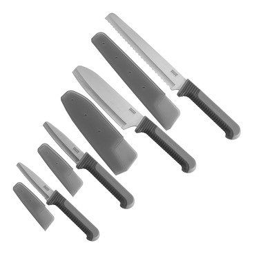 SecureGrip™ Knife set 4 pcs (Chef's, Bread, Utility straight, Paring knife serrated)