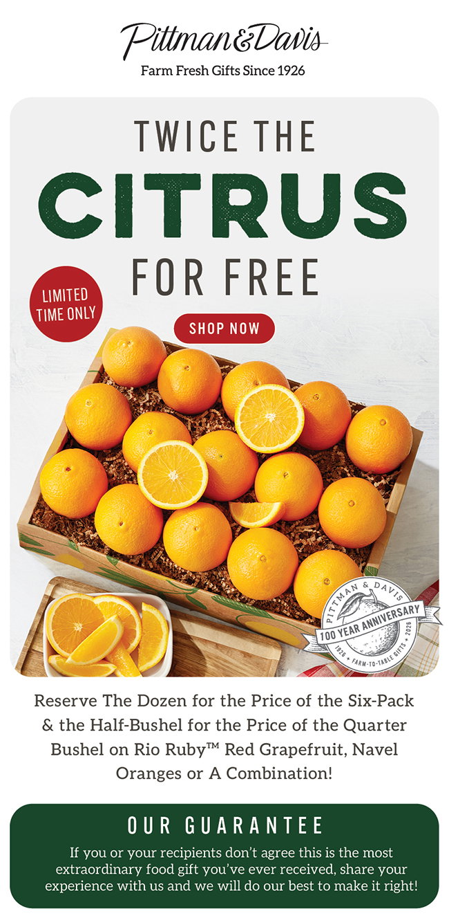 Twice the Citrus for Free