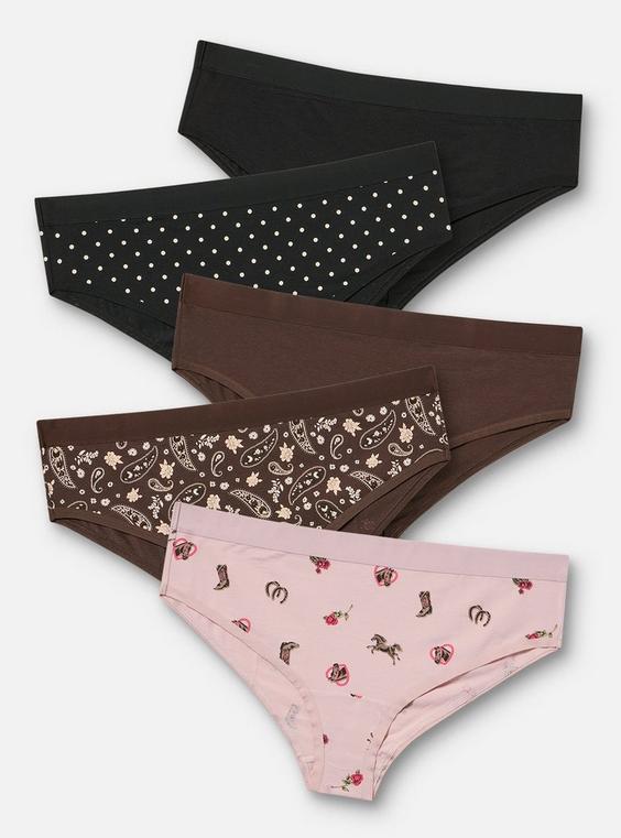 5-Pack Cotton Cheeky Panty