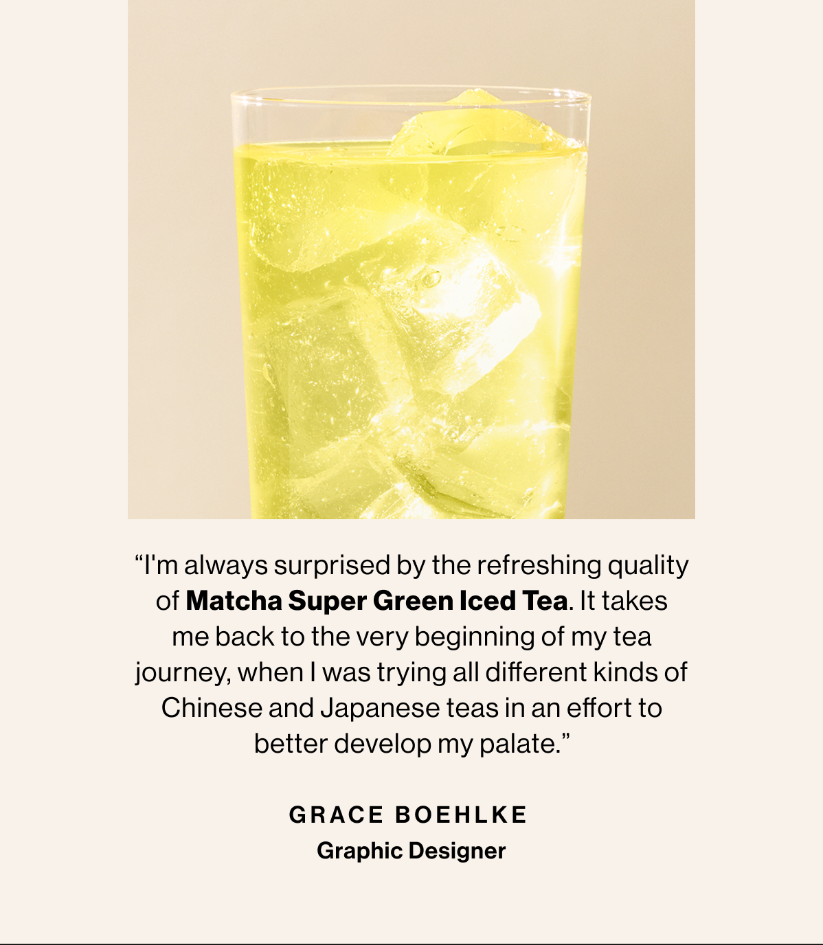 Matcha Super Green Iced Tea