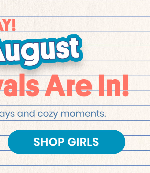 Shop Girls' New Arrivals for August