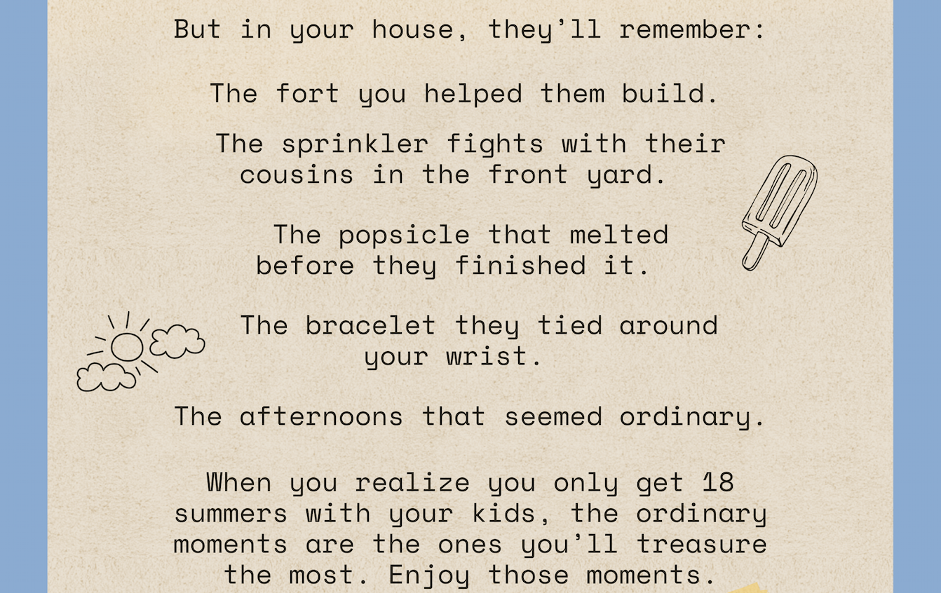 In your home