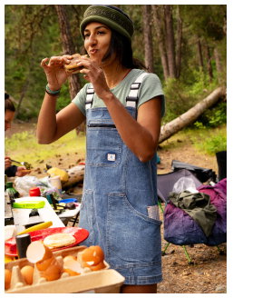Shop the Arvo Jean Overall Dress