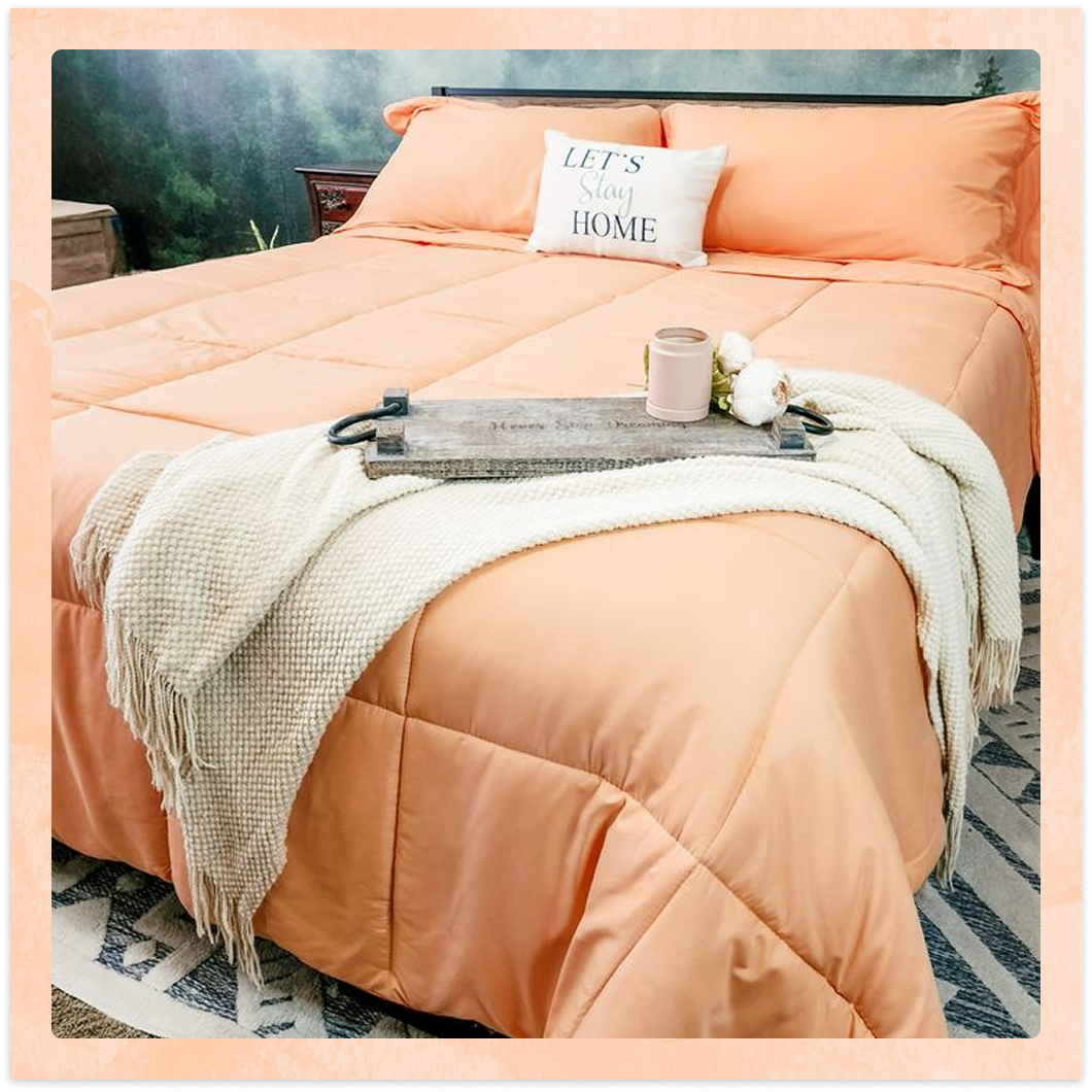 Shop Perfect Peach Comforter Sets