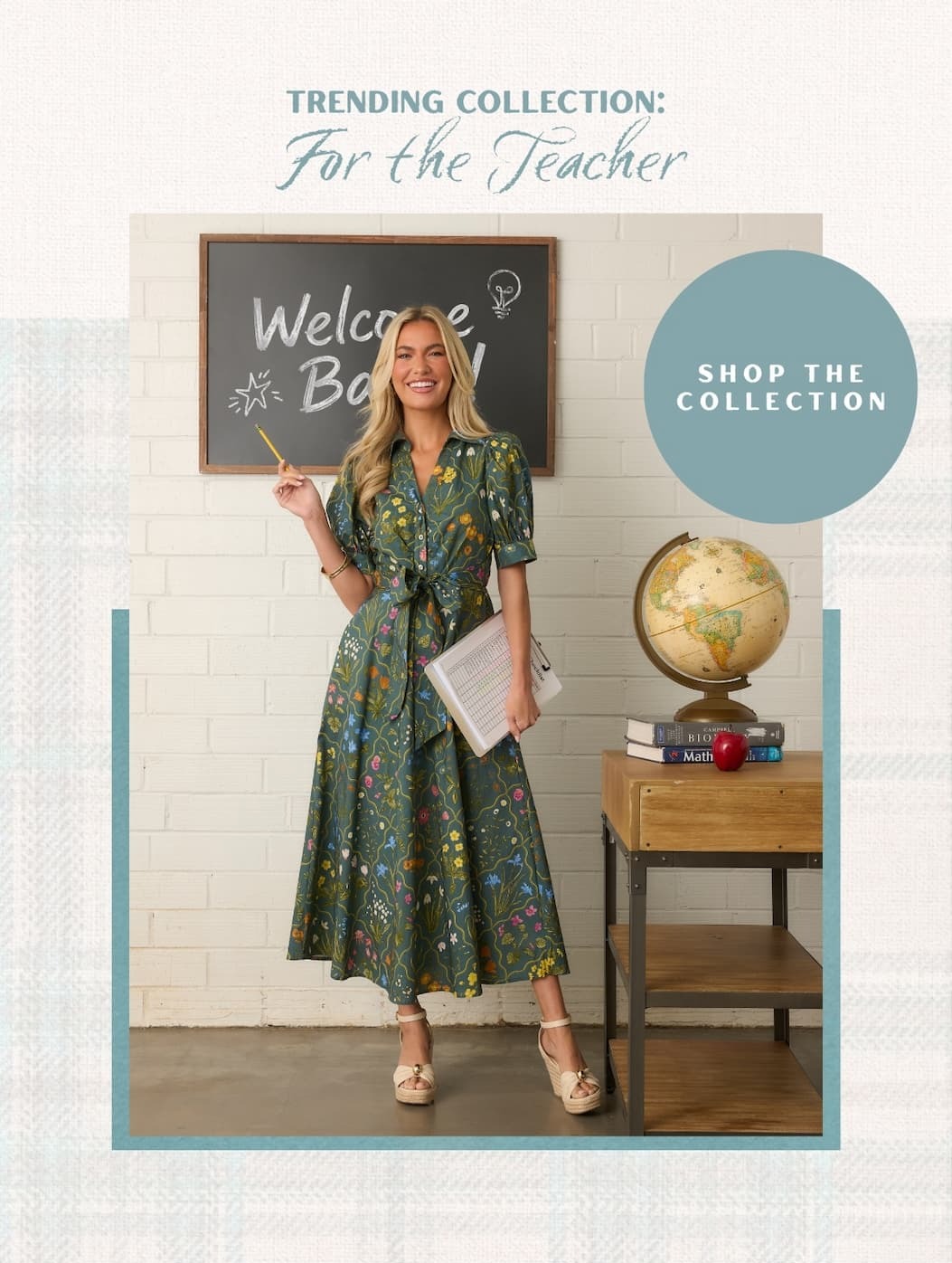 "Trending Collection: For the Teacher. Shop the Collection."