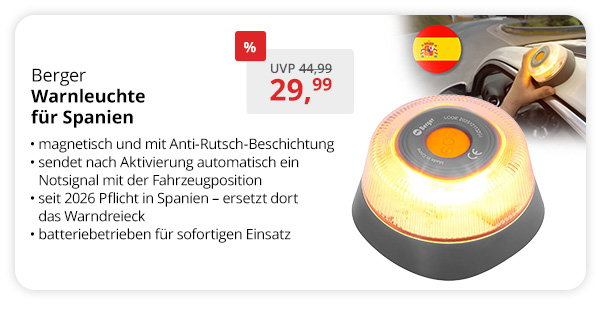 Berger Advertir V16 Warnleuchte für Spanien