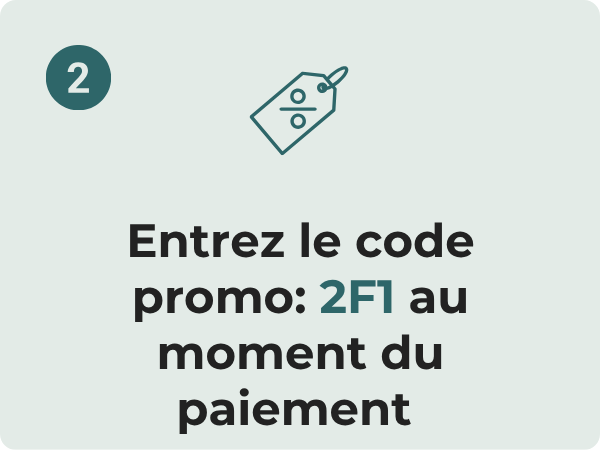 Enter code: 2F1 at checkout