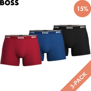 3 Stuks Verpakking BOSS Cotton Stretch Boxer Brief Long