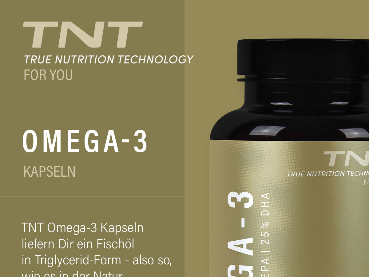 Kennst Du schon unsere TNT Omega-3 Fischöl Kapseln?
