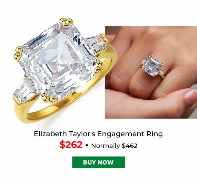 Elizabeth Taylors Ring Gold Clad