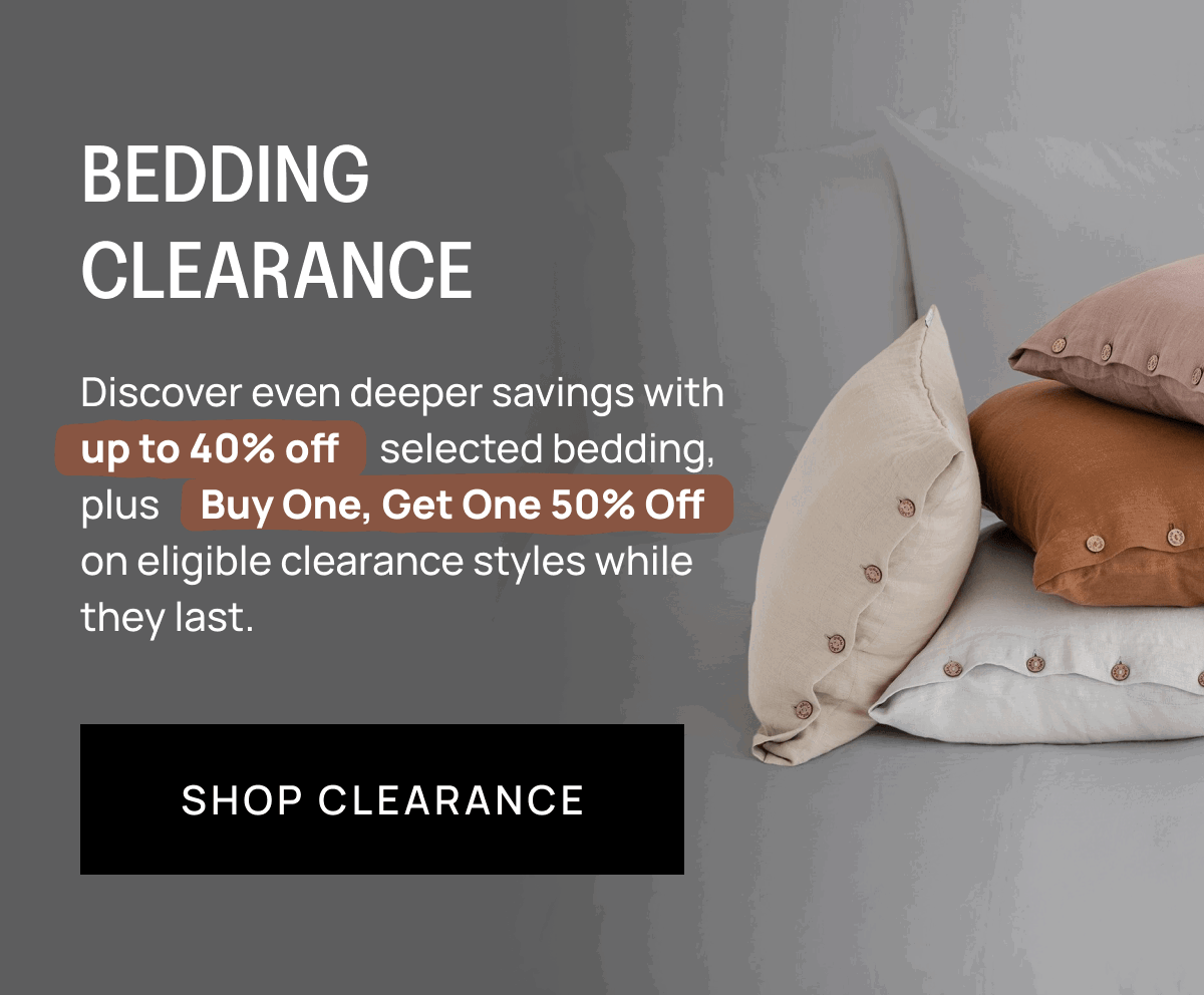 BEDDING CLEARANCE