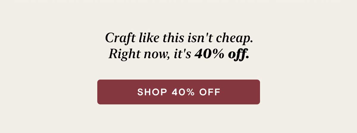 Linen 40% Off 