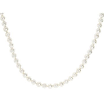 White Cultured Freshwater Bitsy Pearl Rhodium Over Sterling Silver 20 Inch Strand Necklace