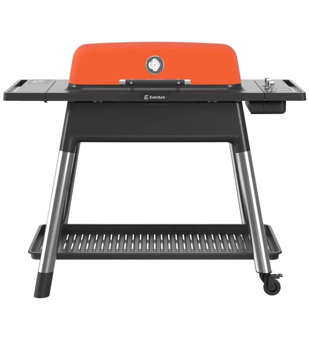 Image of Everdure Furnace Gen II Orange 3-Burner Gas BBQ with Free 3-Piece Premium Toolkit 