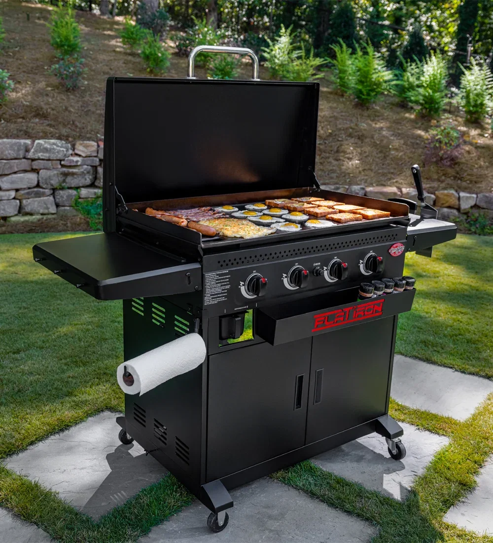 Image of Char-Griller Flat Iron Premium 4 Burner Gas Griddle