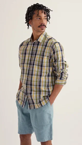 Men's Banyan Checked Cotton Shirt