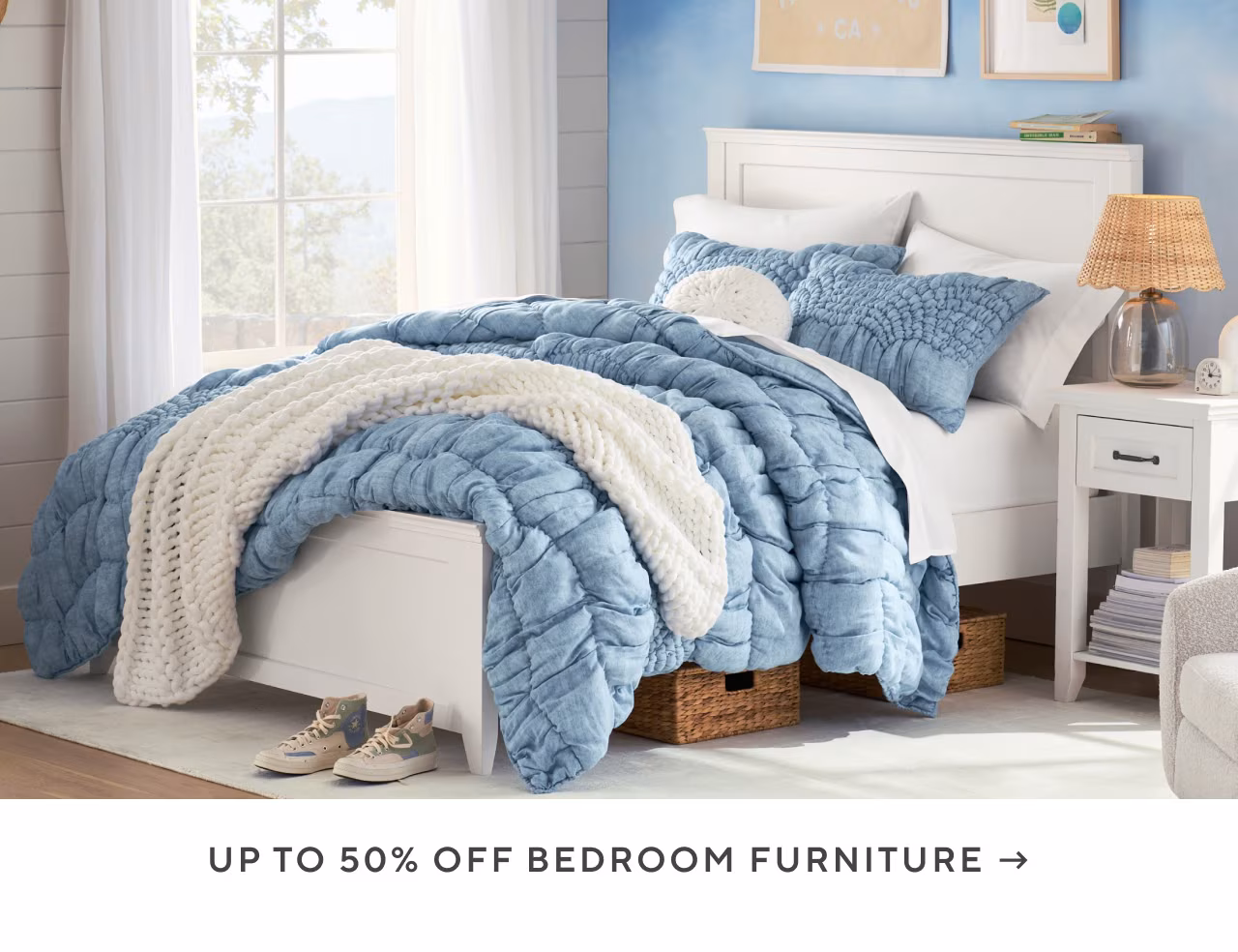 Up to 50% off bedroom furniture