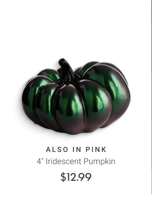 7" Iridescent Pumpkin