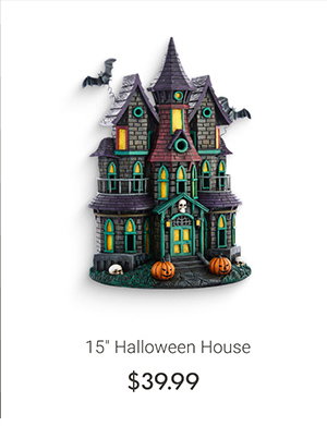 15" Halloween House
