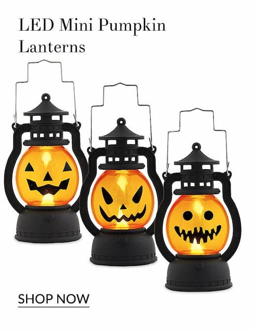 LED mini pumpkin lanterns