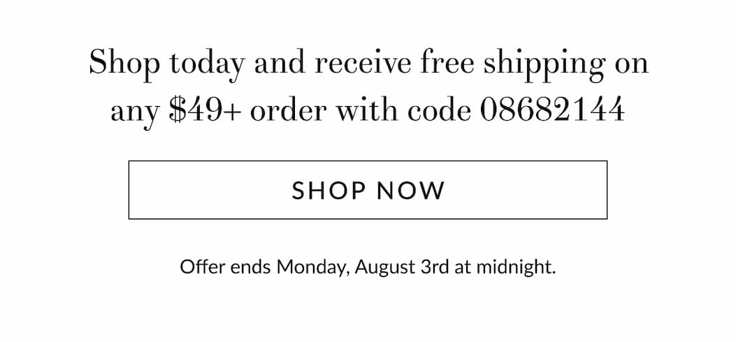 Free shipping on any $49+ order [Click here to Shop now]
