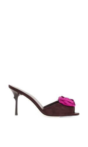 Epine Rose leather mules