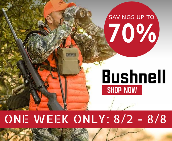 Save Up to 70% on Bushnell Optics - End of the Year Savings!