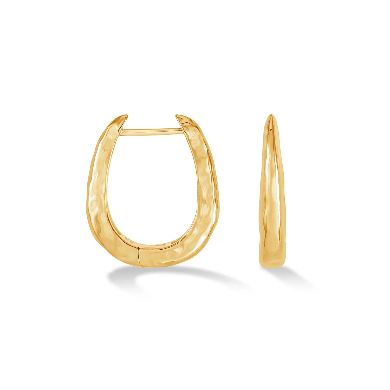 Image of Large Horseshoe Nomad Huggie Hoops
