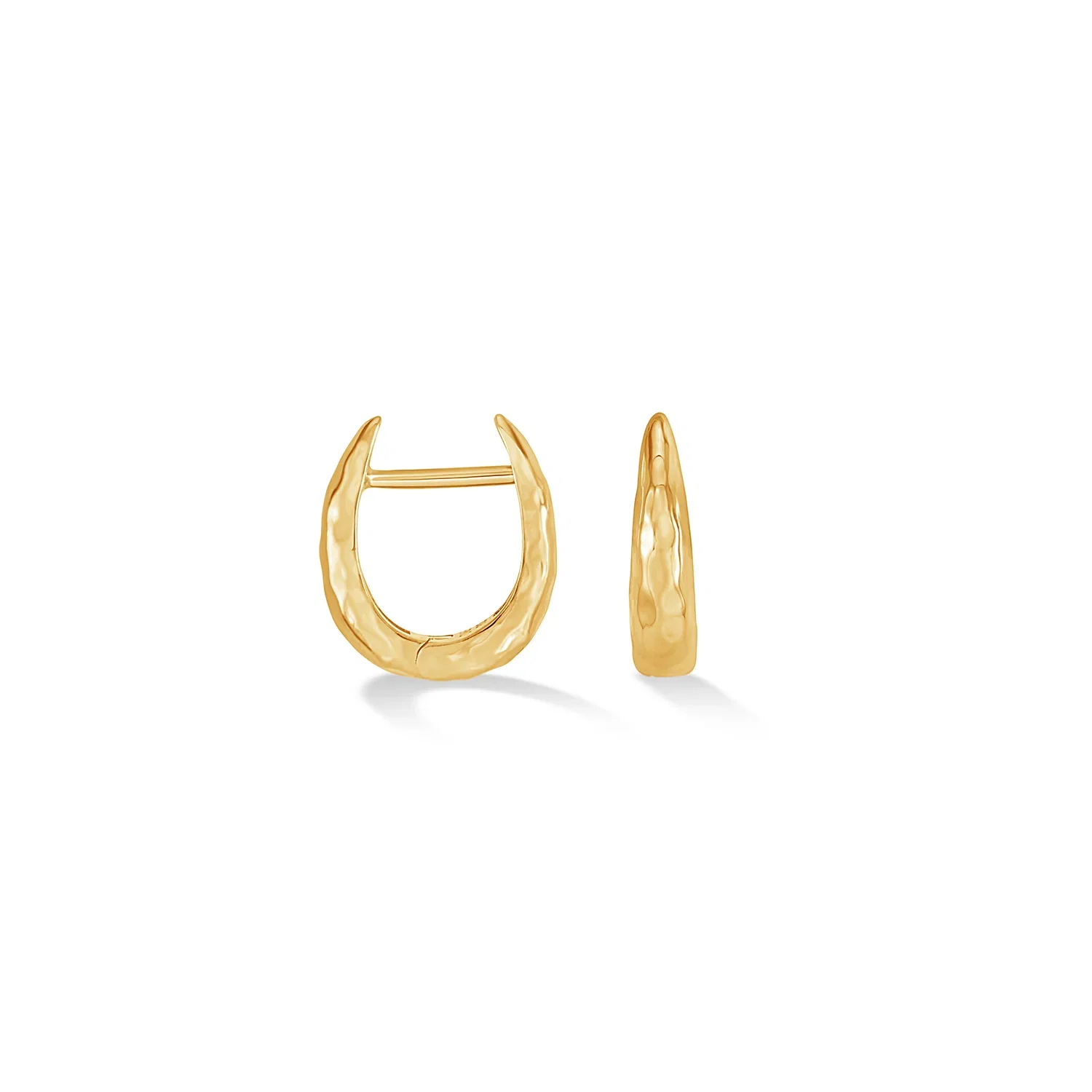 Image of Small Horseshoe Nomad Huggie Hoops