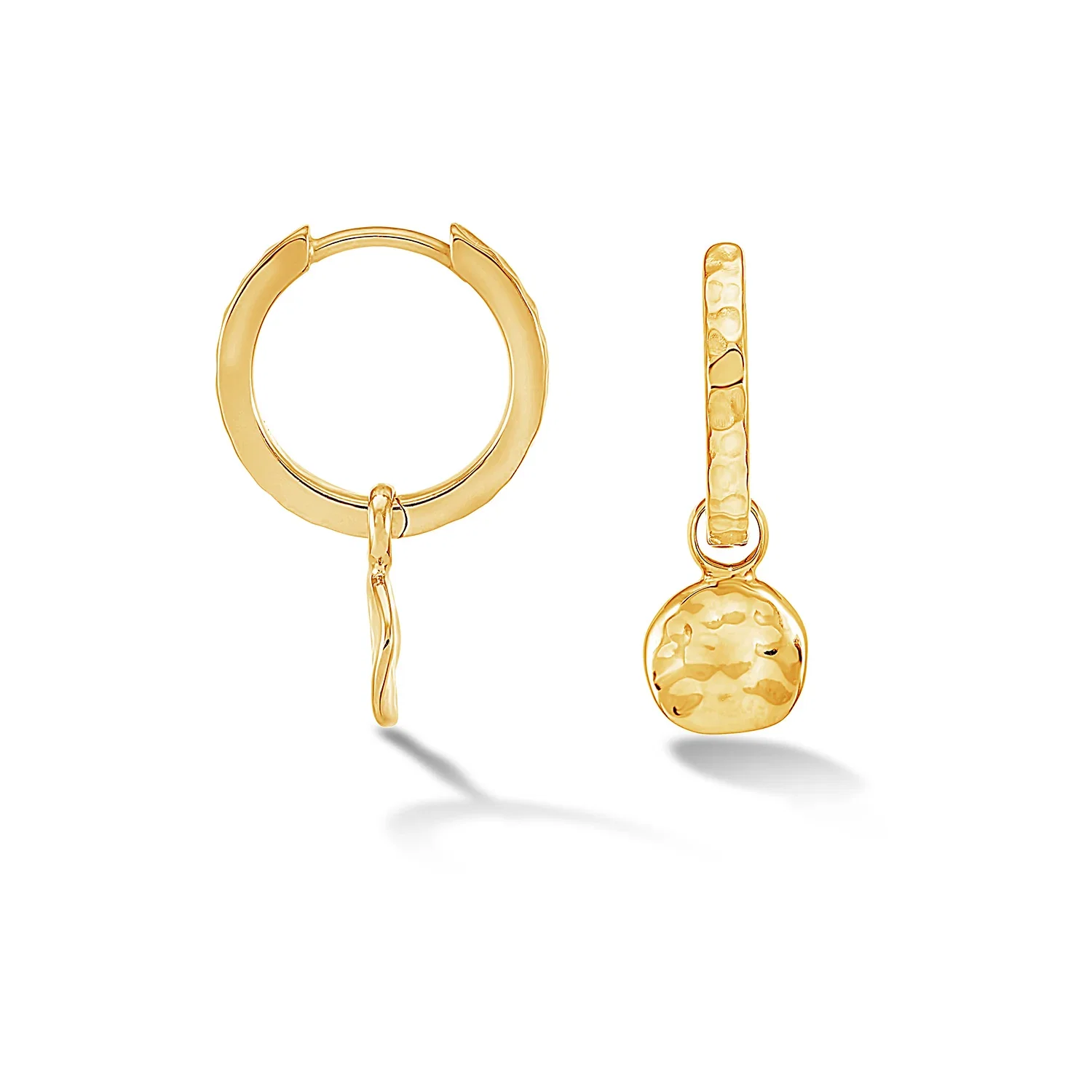 Image of Hammered Disc Nomad Hoops